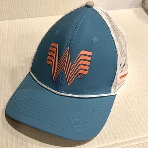 Whataburger Trucker Mesh Snapback Hat Teal White Orange